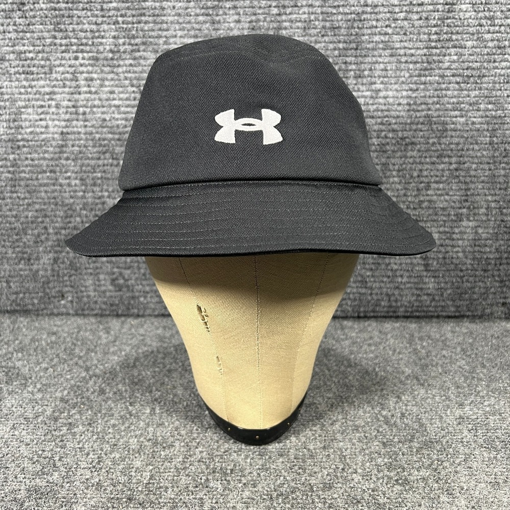 Under Armour Bucket Hat Cap Womens Medium Large Black Casual Comfort Outdoor